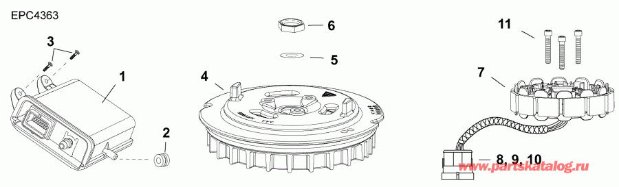  ������� E30MRLAFA  - emm, ������, ������� - emm, Stator, Flywheel