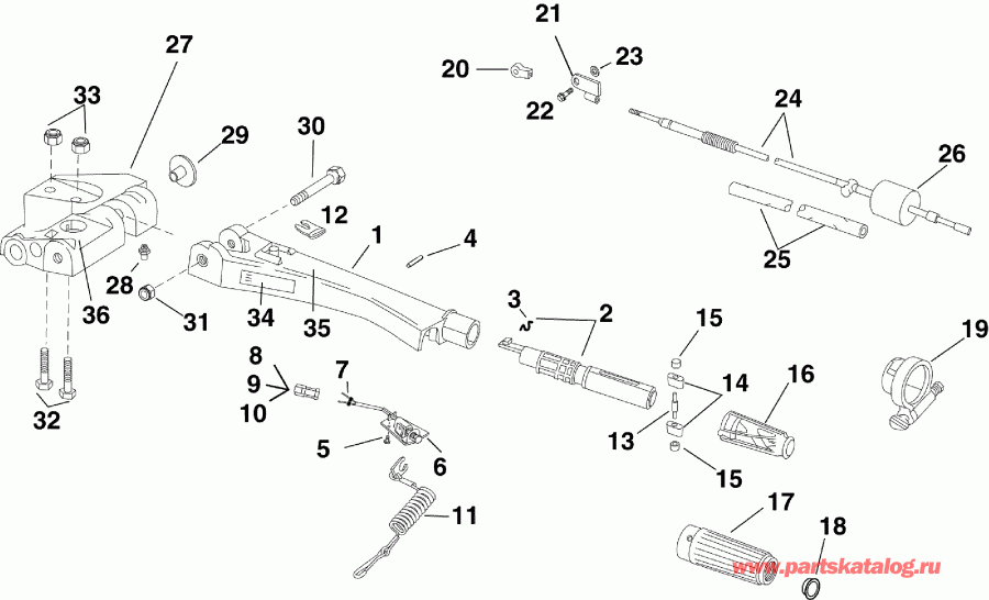 ��������� �������� ����� Evinrude E50DRMLAFA  - ������� (����� �������) (dr)