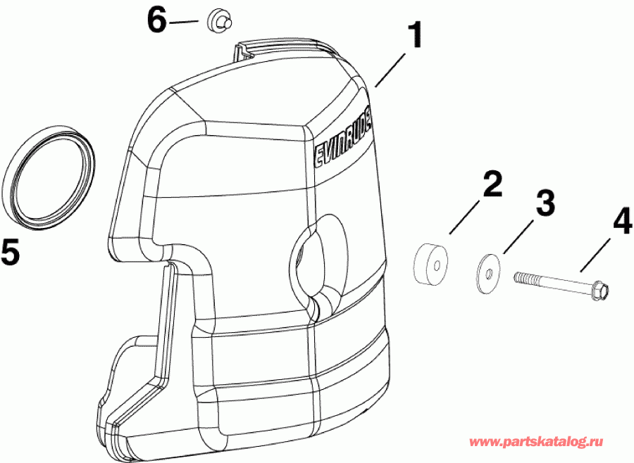 �������� ����� Evinrude E55MJRLAFA  - air ���������
