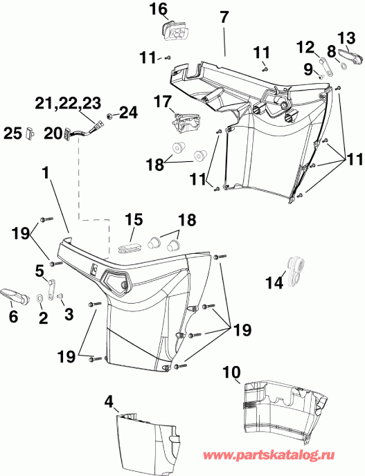 �������� ����� EVINRUDE E60DPLAFB  - ������ ������ ���������