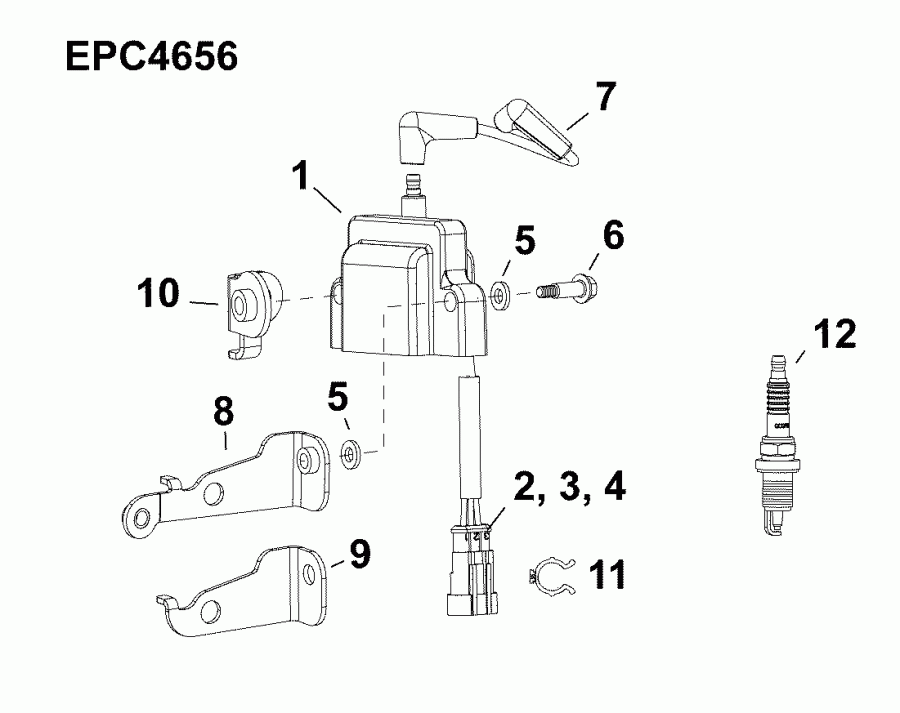 ��������� ����� EVINRUDE E90DGXAFA  - ������� ��������� - ignition Coil