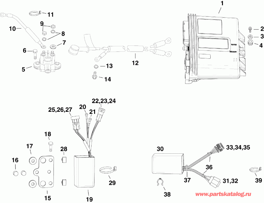  EVINRUDE E90DHLAFB  - electrical Components - ���������� ���������