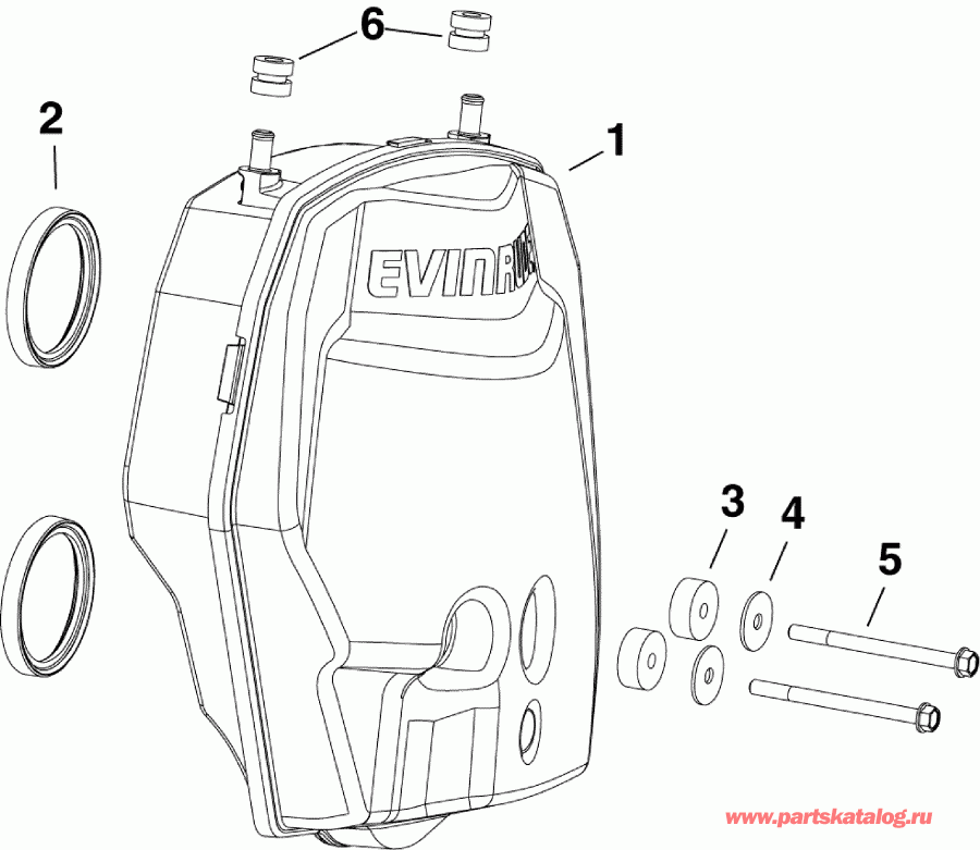 ����� Evinrude E115HSLIIR  - r Silencer / r ���������