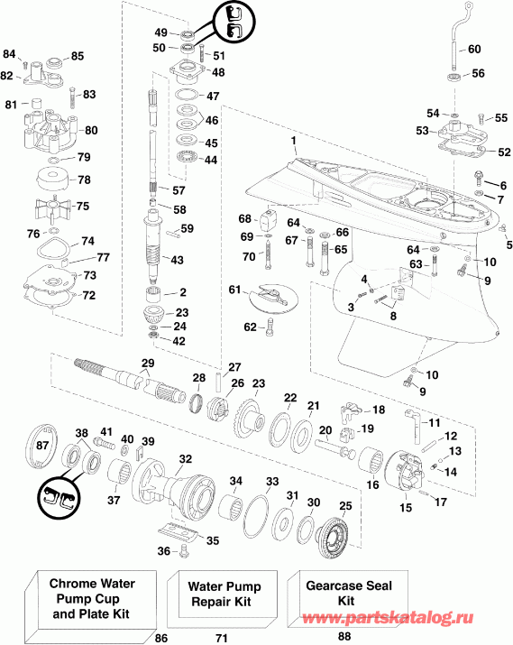 �������� ����� Evinrude E150DHLIIB  - ype - ype