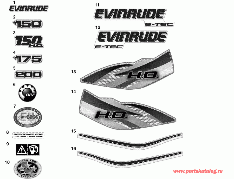  EVINRUDE E150HSLIIA  - 
