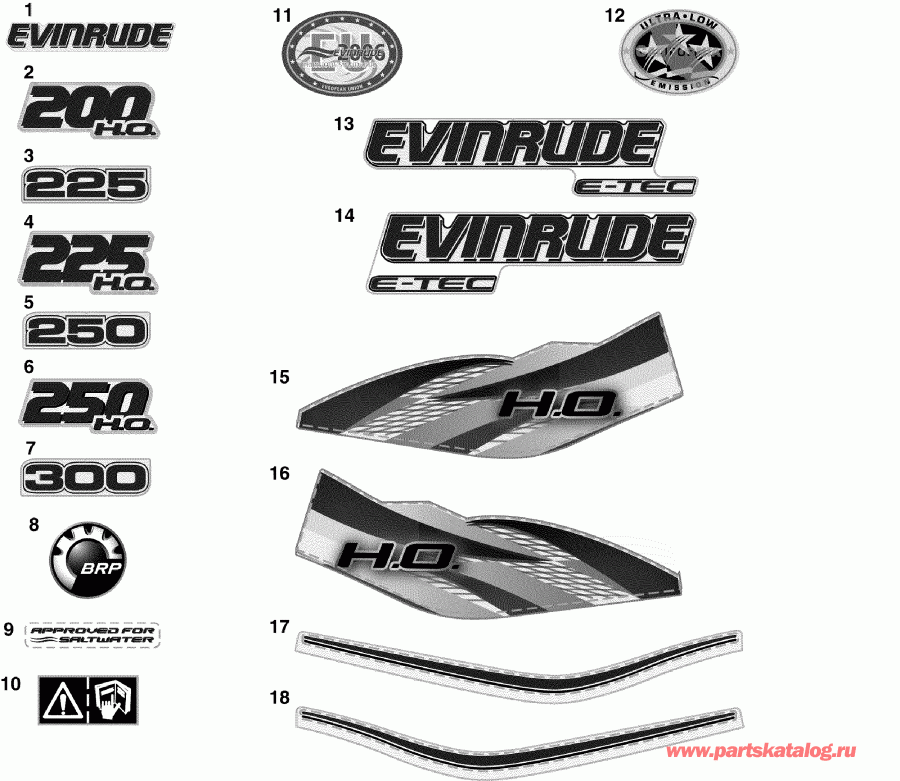 ��������� Evinrude E225DPXIID  - White