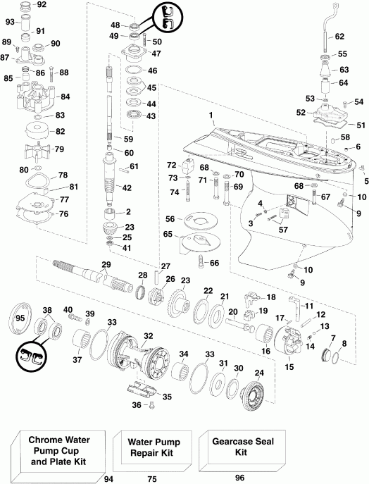 ��������� �������� ����� EVINRUDE E225HSLIIA  - ype