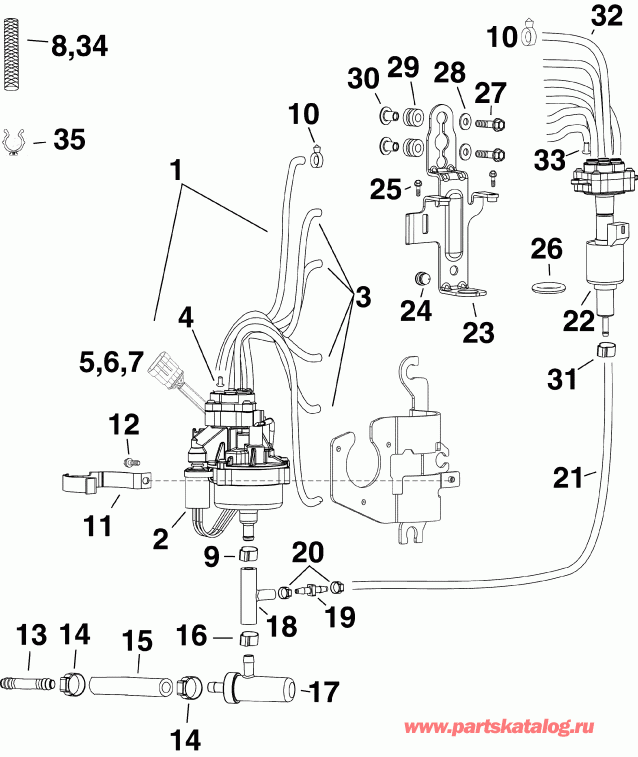 ��������� �������� ����� ������� E300DSLIIR  - l ����� (3.4 L) - l Pump (3.4 L)