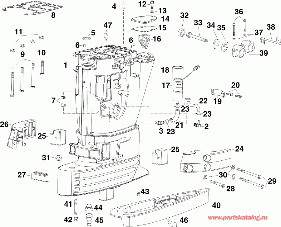 ����� ������� E40DRLIIS  - haust Housing / haust ������