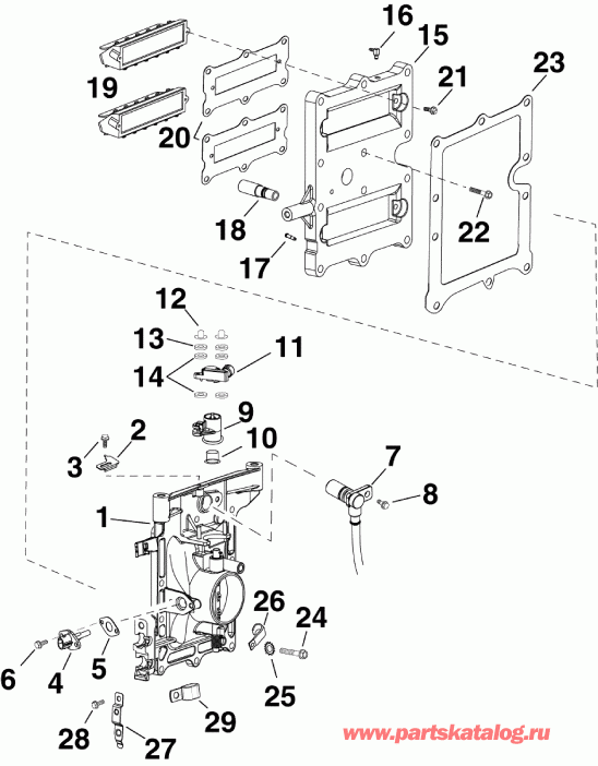 �������� ��������� ����� ������� E50DTLIIA  - take Manifold Assembly