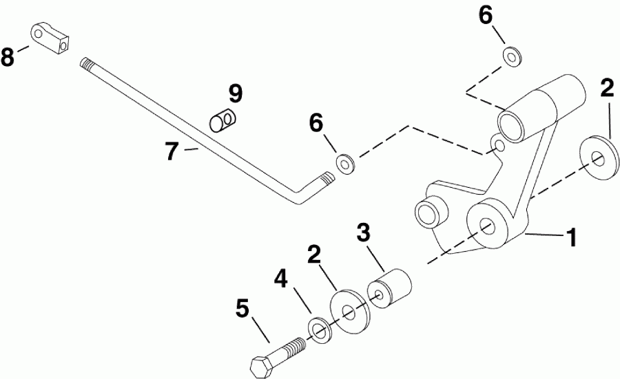  Evinrude E55MJRLIIM  - ift Lever - ift �����