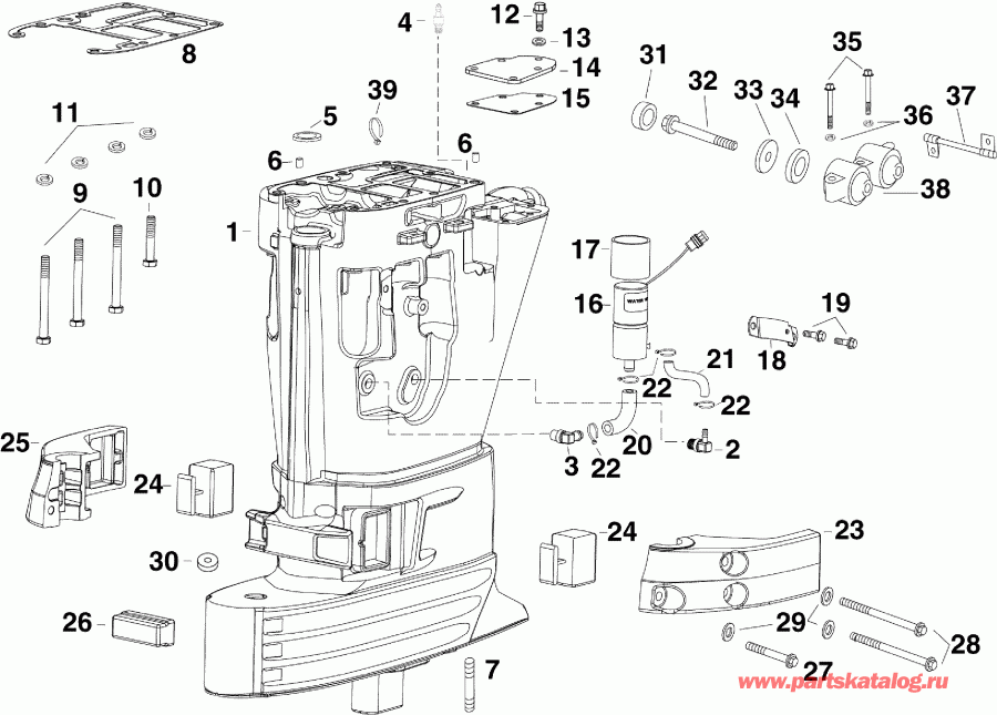 ����� EVINRUDE E55MRLIIM  - haust ������