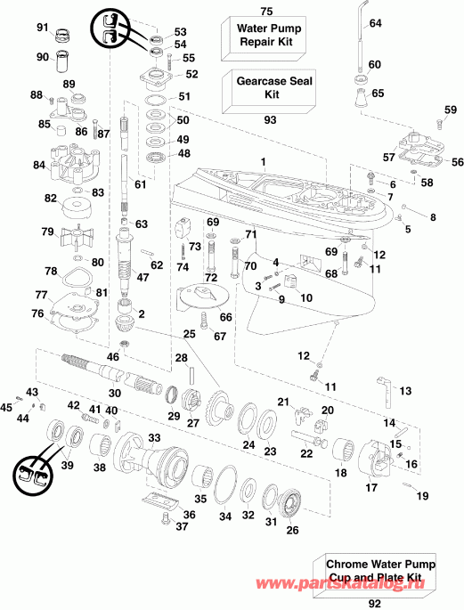 ��������� ����� Evinrude E90WDEXIIA  - ype - ype