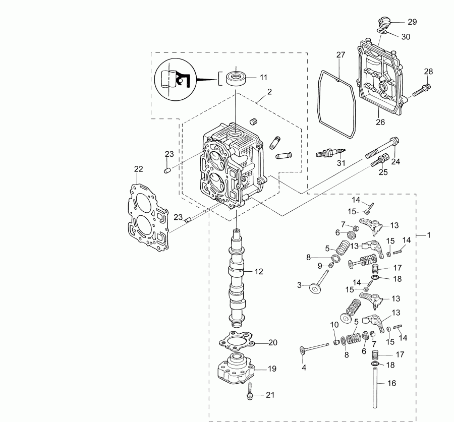 �������� ����� Evinrude B10EL4INS  - ������� ����� �������� & �������� �����