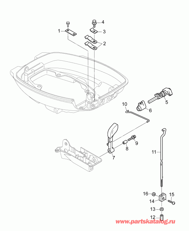  ������� B15R4INS  - ������������� ��������� (tiller Models) / shift Linkage (tiller Models)