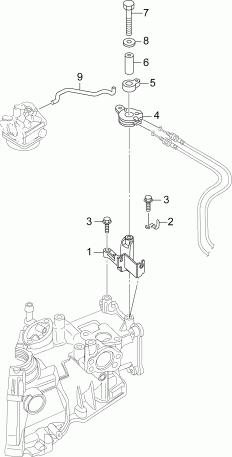 �������� ��������� ����� Evinrude B3R4INS  - throttle Linkage - ����������� ��������age
