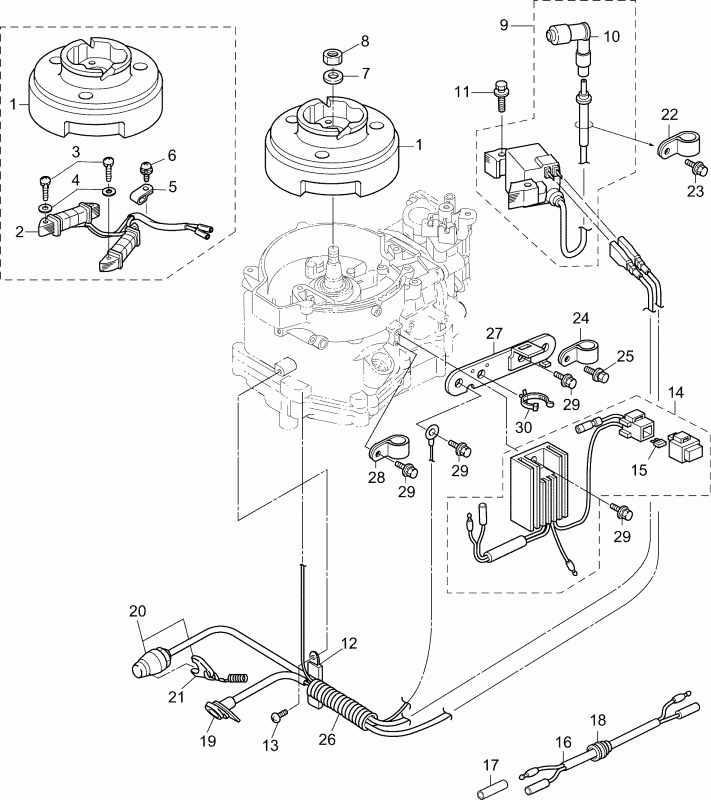 ��������� Evinrude B6R4INS  - ignition System / ignition System
