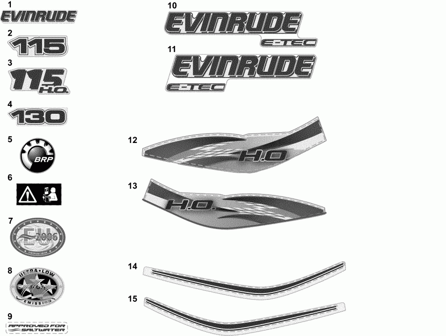  Evinrude E130DCXINA  - White