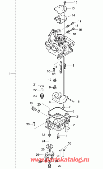    EVINRUDE E15RL4INS  - carburetor Assembly