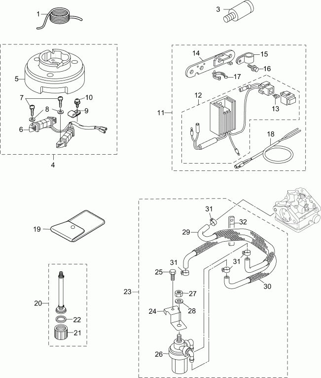 ��������� �������� ����� ������� E4R4INS  - ���������� / accessories