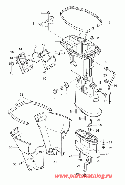 �������� ����� ������� B15PL4AAB  - driveshaft Housing / ������ ���� ��������