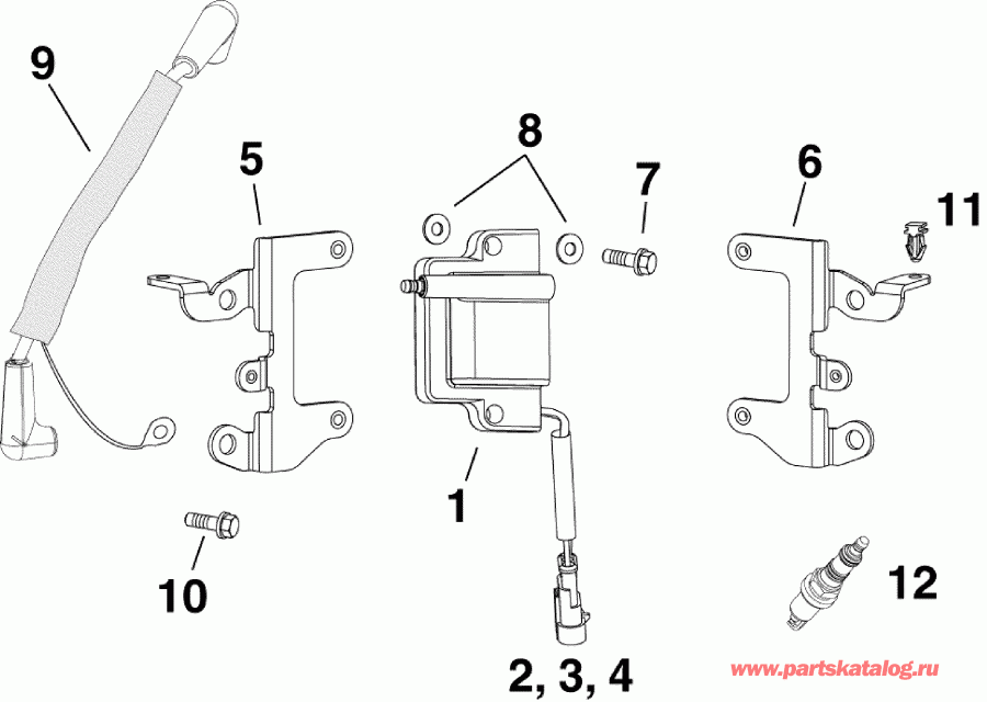 ��������� Evinrude E115DHXAAB  - ignition Coils - ������� ���������s