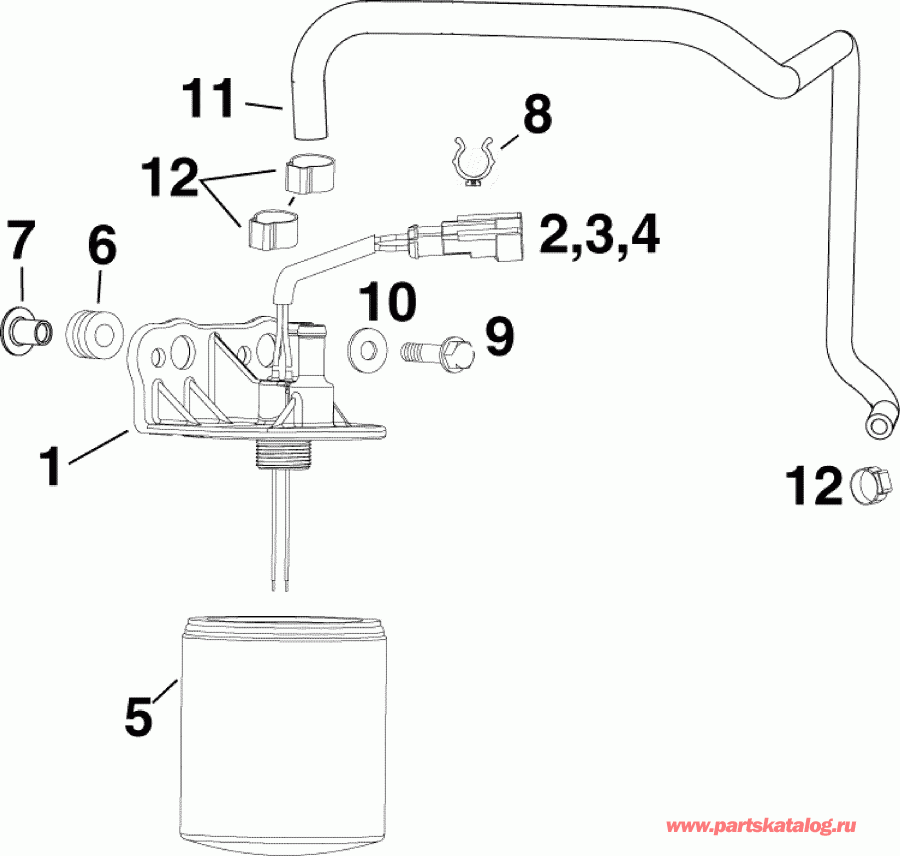 ��������� ����� EVINRUDE E150DCXAAB  - fuel Filter