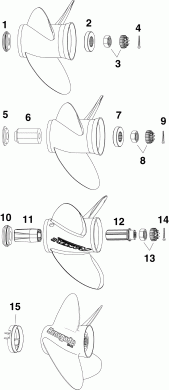 ����� EVINRUDE E150DPXAAC  - �������� �������� �����, All V6