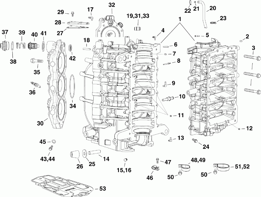   E175DPLAAA  -  &   - cylinder & Crankcase