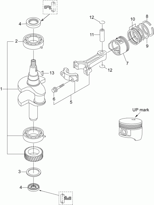 ��������� ����� EVINRUDE E3R4AAA  - �������� & �������