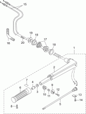 16-6_������� Assembly (16-6_tiller Handle Assembly)