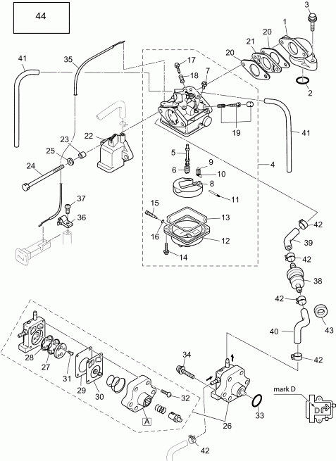 �������� ����� ������� E6RL4AAA  - carburetor & Fuel Pump