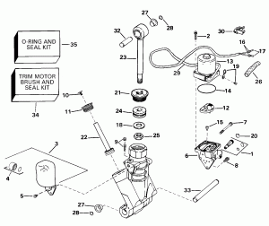 ���������������� ��������� ������� Hydraulic Assembly (Power Trim/tilt Hydraulic Assembly)