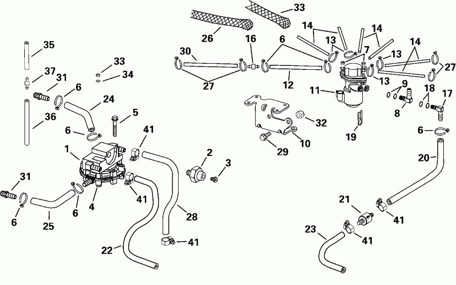 ��������� Evinrude E115FPXSSR FFI, Elec Start, TNT, 25 IN.s  - l Components