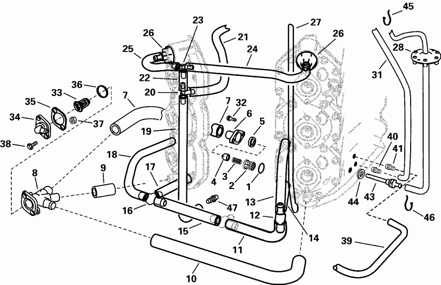  Evinrude E135FPLSSS FFI, Elec Start, TNT, 20 IN.   - se Routing - se Routing