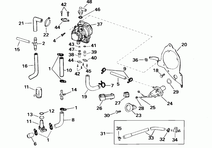  Evinrude E200WPXSSC Commercial, Elec Start, TNT,   - el ����� / el Pump