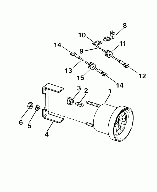  Evinrude E200WPXSSC Commercial, Elec Start, TNT,   - im / tilt Gauge Kit / im/tilt Gauge Kit