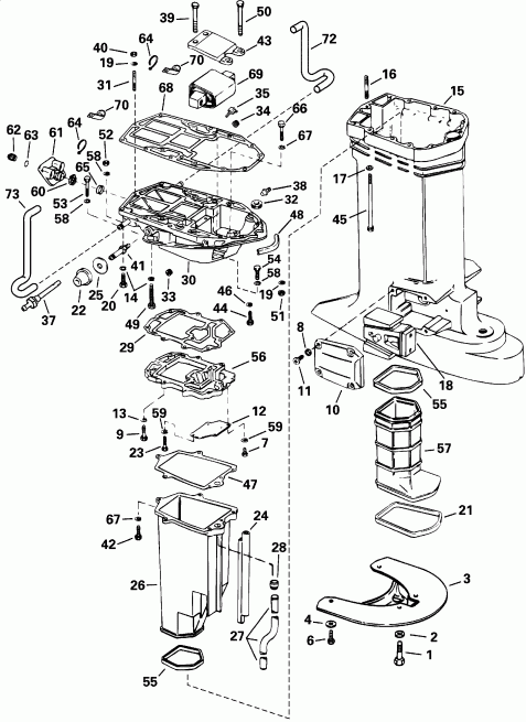 �������� ��������� ����� EVINRUDE E225FPLSSH FFI, Elec Start, TNT, 20 IN s  - haust ������
