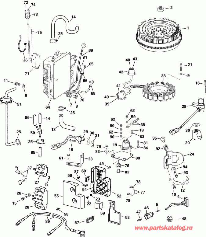 ��������� ������� E225FPZSSH FFI, Elec Start, TNT, 25 IN s  - ectrical System / ectrical System