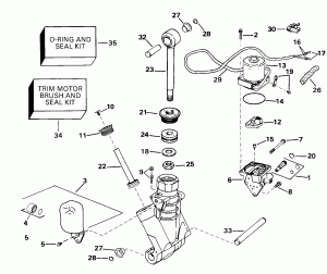 ���������������� ��������� ������� Hydraulic Assembly (Power Trim/tilt Hydraulic Assembly)