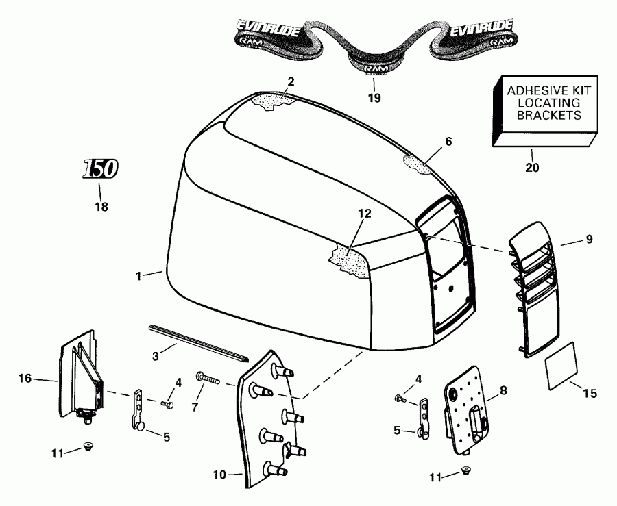 ��������� �������� ����� EVINRUDE RE175FCSSV FFI, Elec Start, TNT, 25 IN.   - gine ������