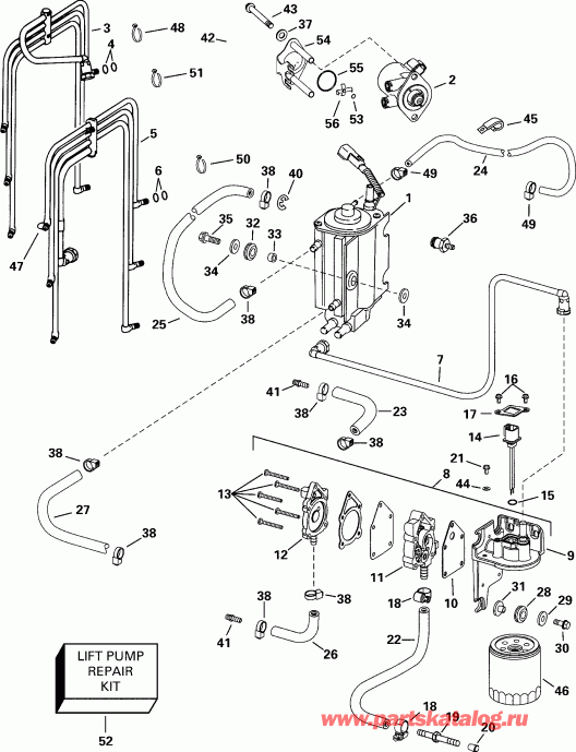 ����� Evinrude RE175FXSSR FFI, Elec Start, TNT, 25 IN.   - el Components