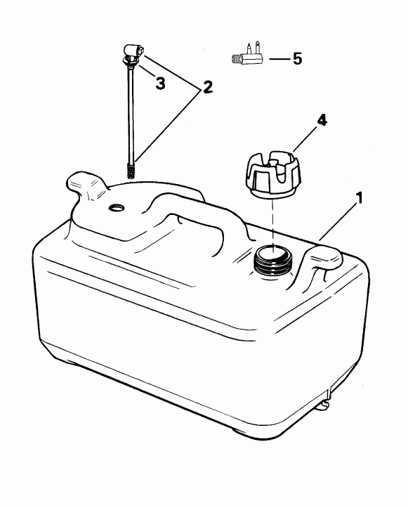 ��������� �������� ����� Evinrude BE35ARSIB rope start, tiller, 15 in shaf  - 6 Gallon / 6 ������