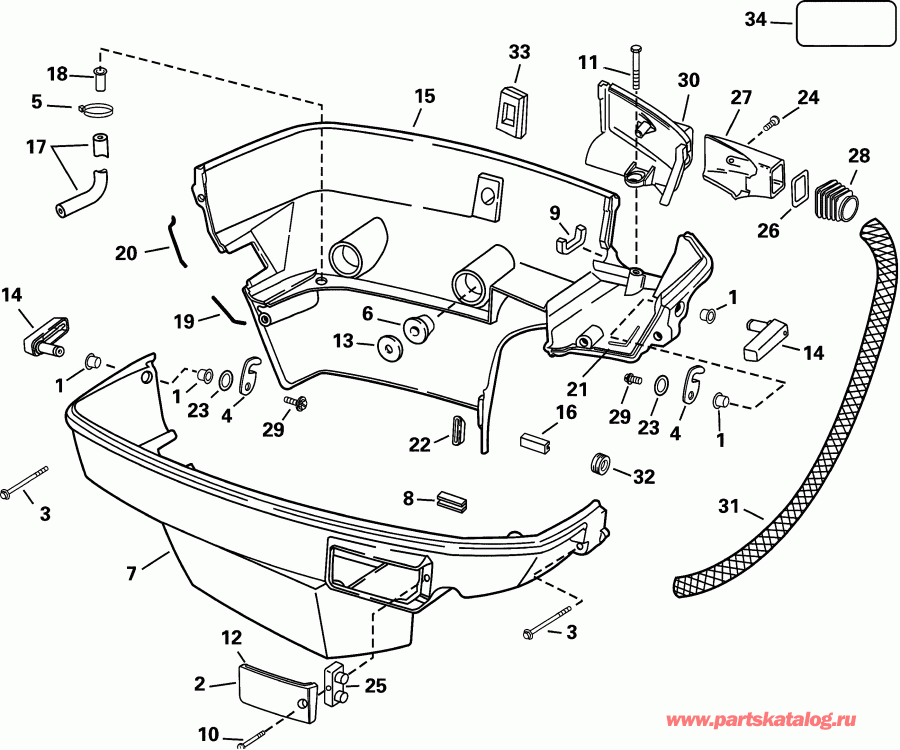 ��������� ��������� Evinrude E105WPXSIF commercial, elec start, TNT,   - 105we Models - 105we Models