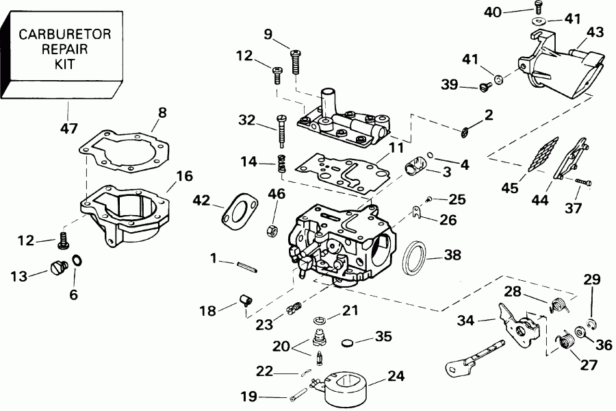 ��������� ����� Evinrude E10RV4SIC 4-stroke, rope start, tiller,   - 9.9 Hp / 9.9 Hp
