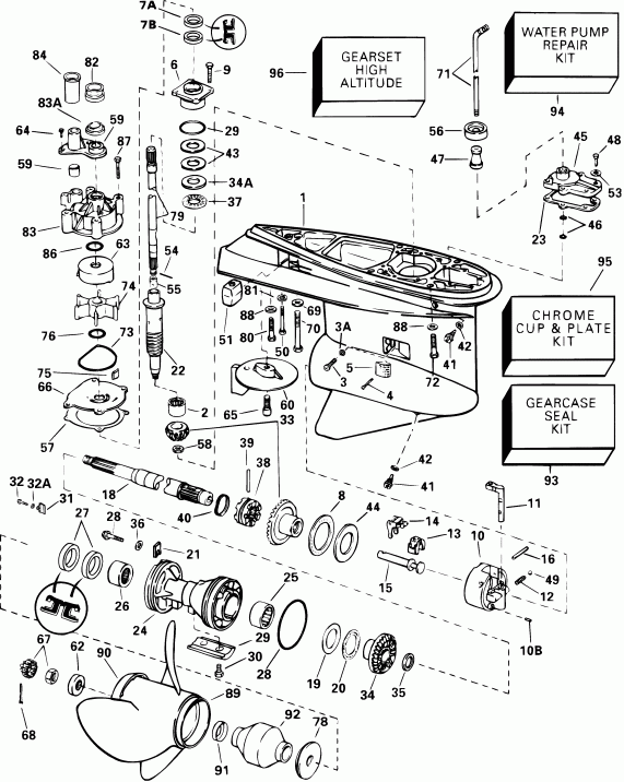 ��������� EVINRUDE E150FSLSIF FFI, elec start, TNT, 20 in s  - �������� Rotation - Fsl, Fs, Fpx, Fx Models