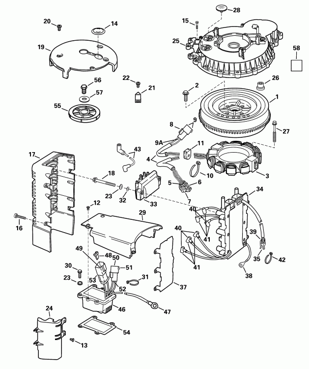 ��������� ����� EVINRUDE E150WPLSIF commercial, elec start, TNT,   - nition System - nition System