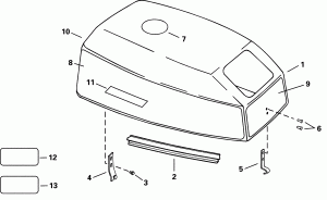 ������ ��������� (�����) - Johnson (Engine Cover - Johnson)