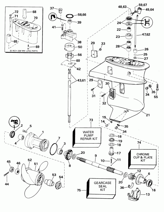 ��������� ��������� EVINRUDE E15WRLSIR commercial, rope start, tiller  - arcase - arcase