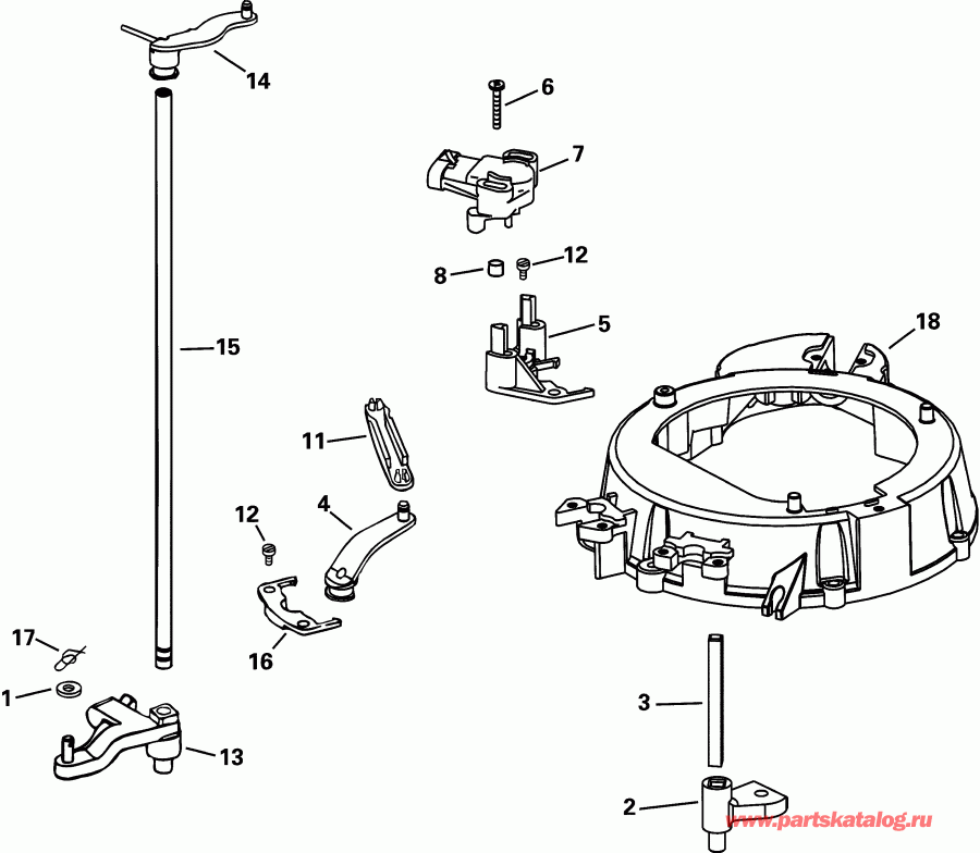 �������� ����� ������� E175FCXSIF FFI, elec start, TNT, 25 in s  - rottle Linkage